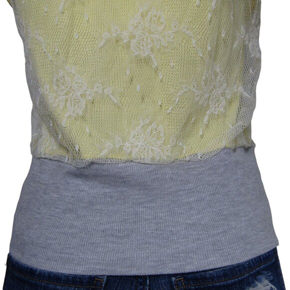 PHILIP LIM Development Y2K FAIRY Cottagecore Knit LACE Pastel Zip Hoody Top M - Picture 10 of 13